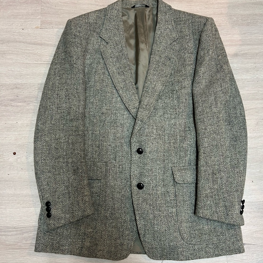 Harris Tweed Gray Men's Blazer